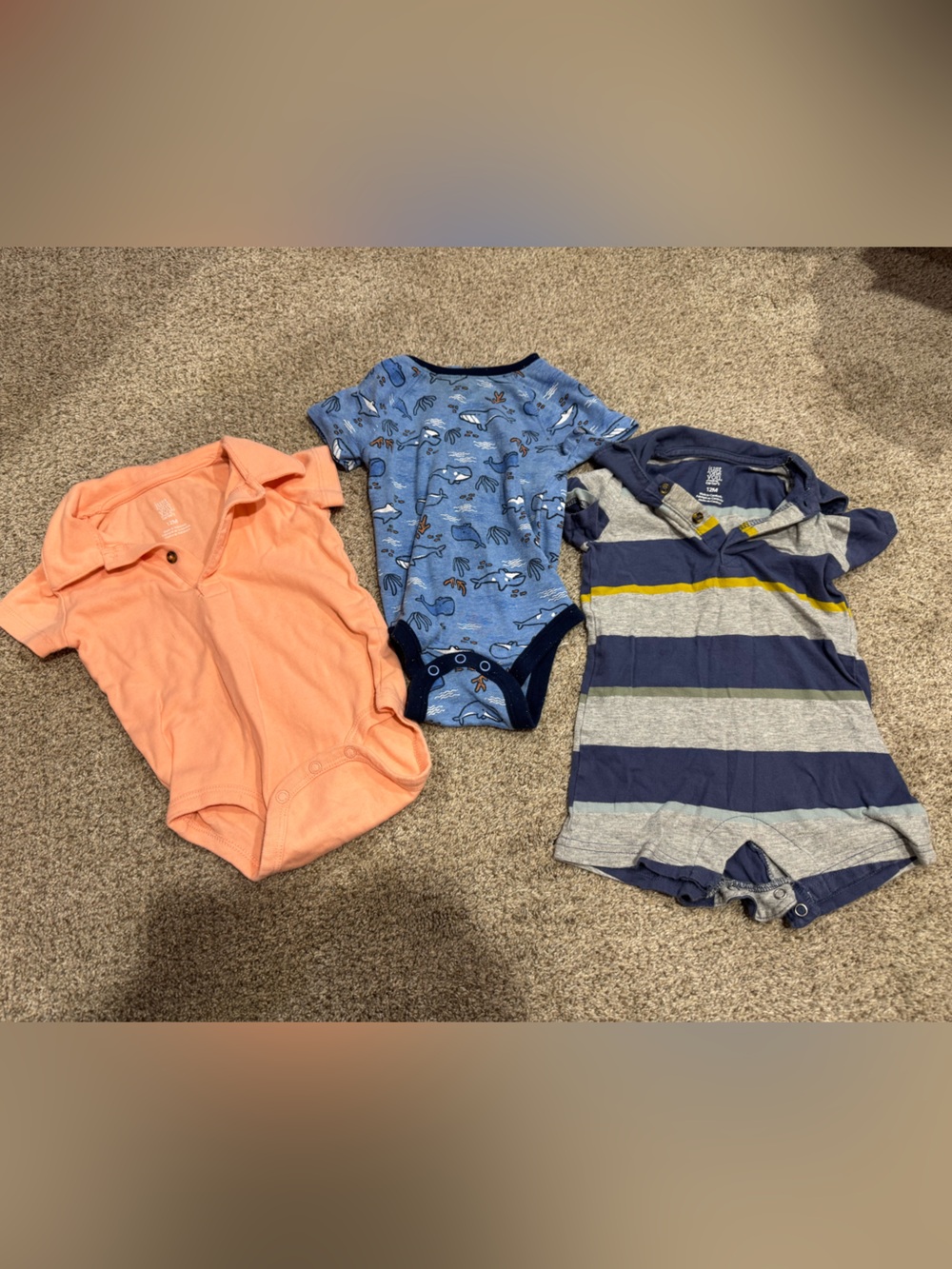 Three 9-12M onesies bundle
